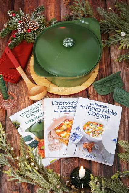 Cocotte Cookut et livres de recettes